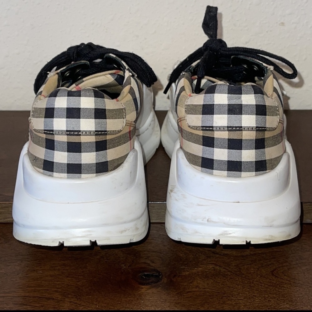 BURBERRY Vintage Check Chunky Platform Sneakers Sz. 9/39 - Picture 6 of 17